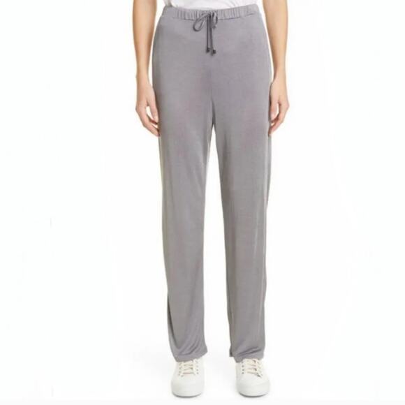 Maxmara Leisure Medium Grey Straight Leg Jersey Trouser Pants S - Picture 1 of 13